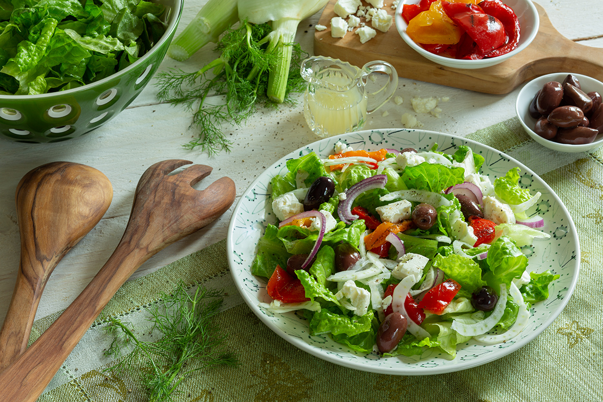 Griechischer Salat mit Fenchel