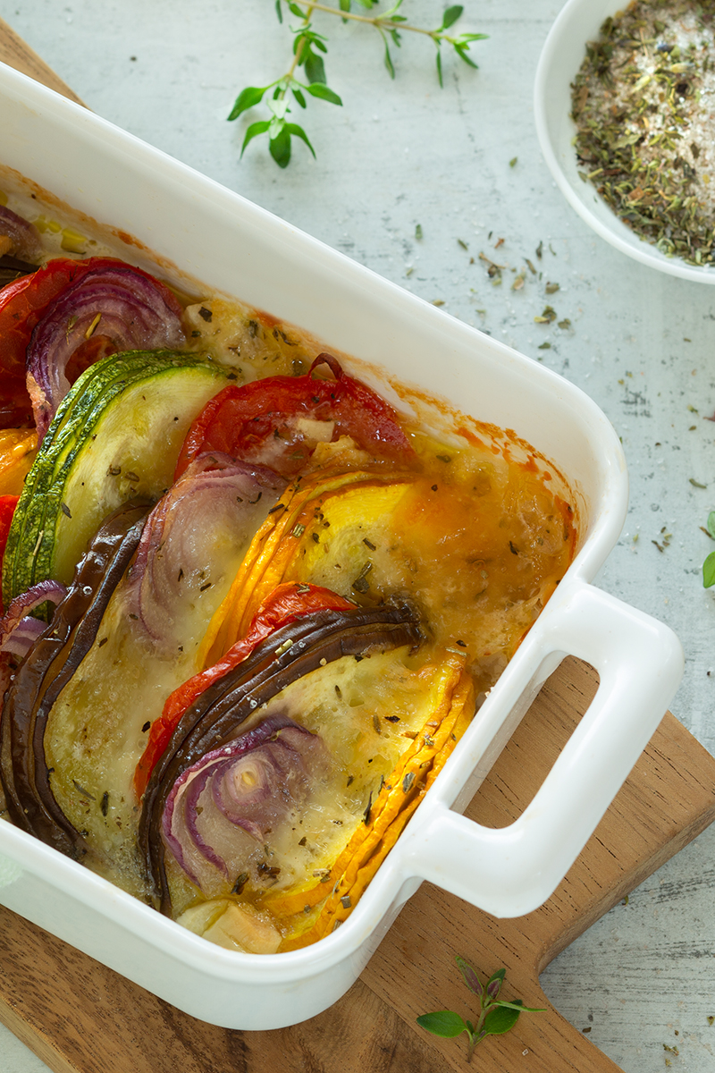 Tian provencal mit Mozzarella