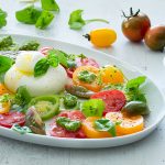 Burrata Caprese mit Portulak Pesto