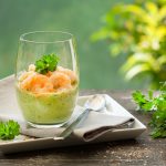 Avocadocreme mit Garnelen