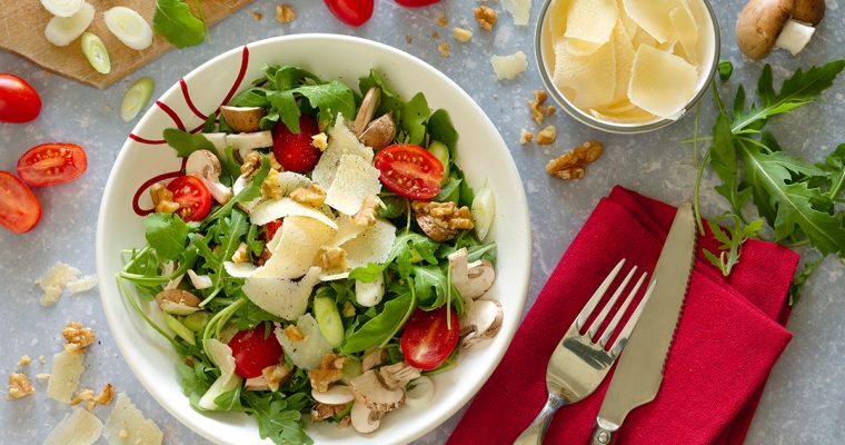 Italienischer Pilzsalat mit Rucola