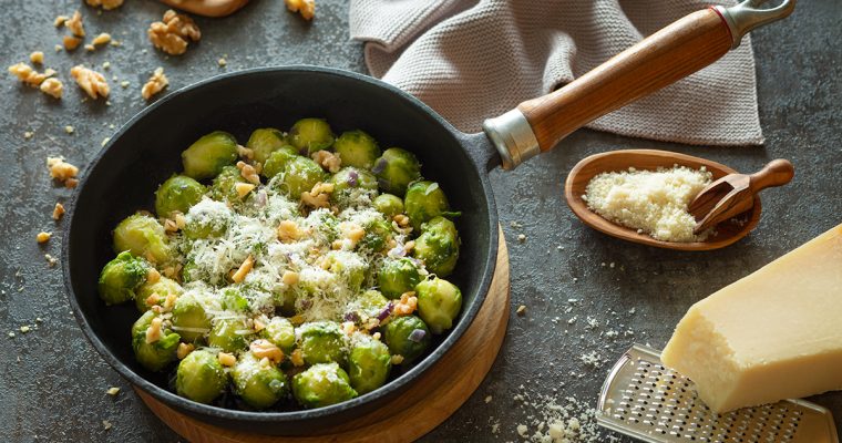 Kohlsprossen mit Parmesan