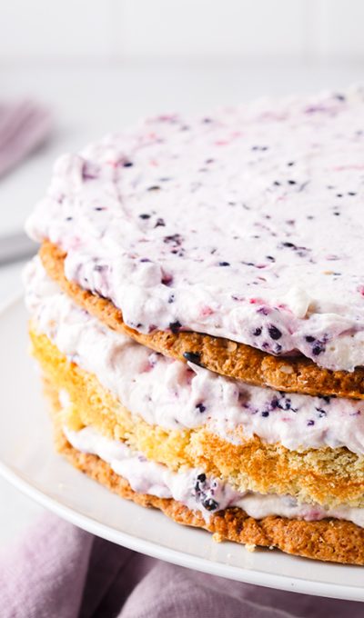 Waldbeer Japonais Torte