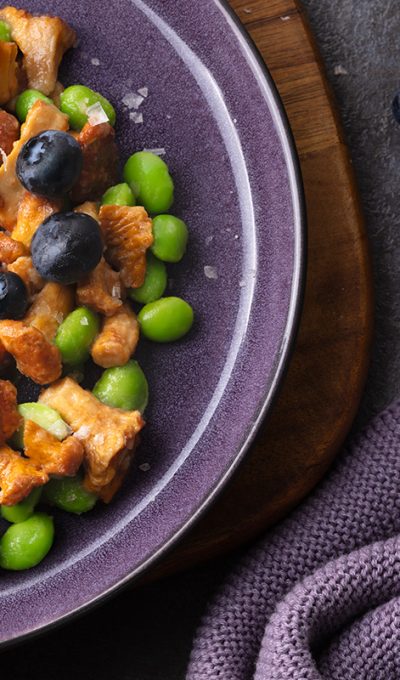 Pfifferlinge mit Edamame