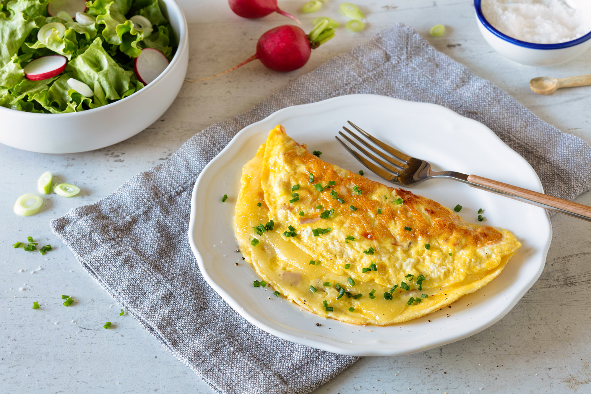 Keto Rezept Schinken Käse Omelette