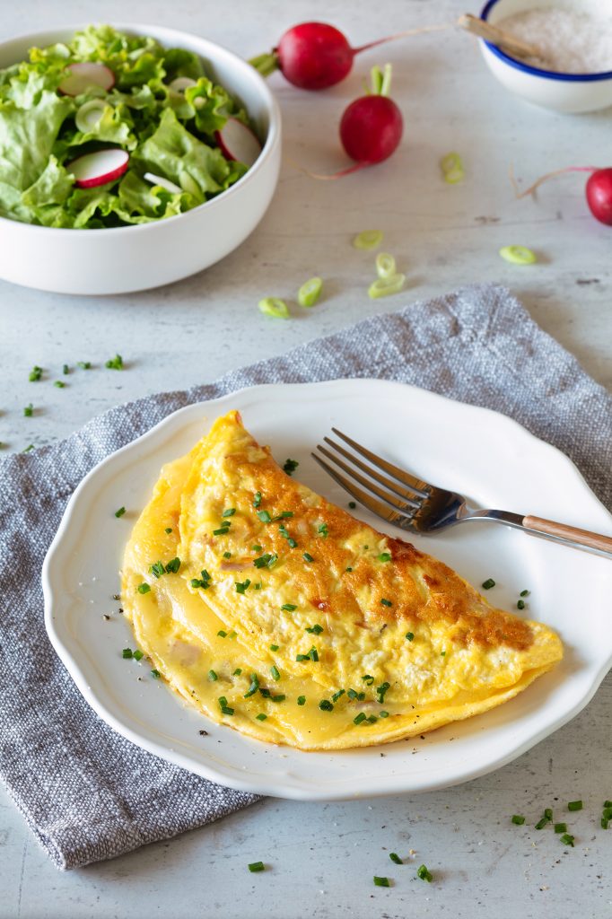 Schnelles Schinken Käse Omelette