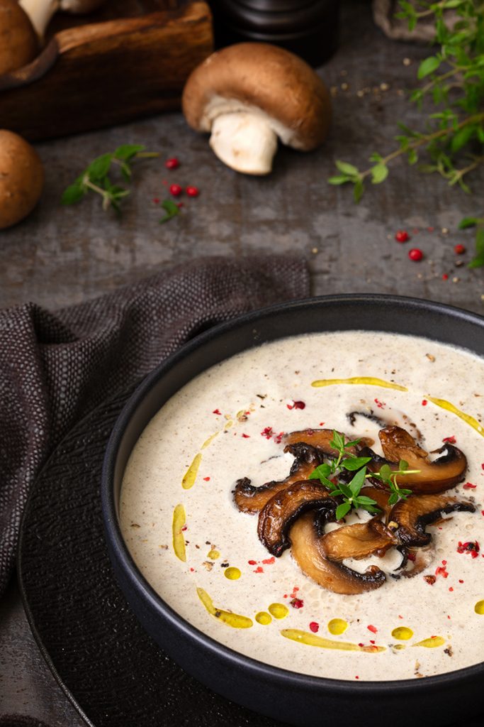 Keto Champignoncremesuppe
